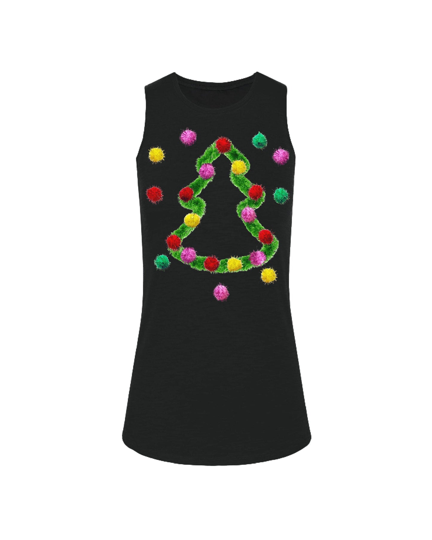 Pom Poms Christmas Sweater