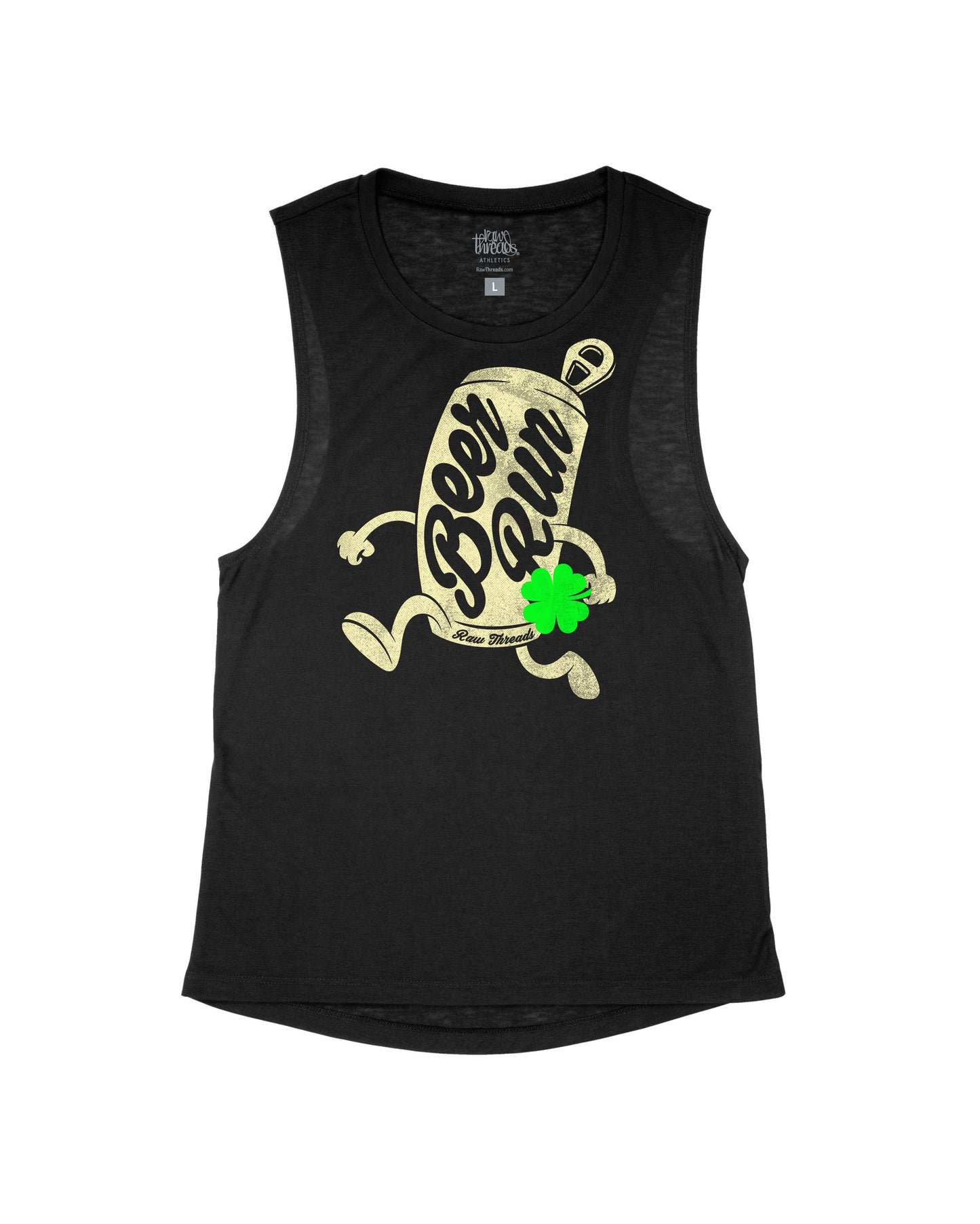 Running Beer Can with Shamrock